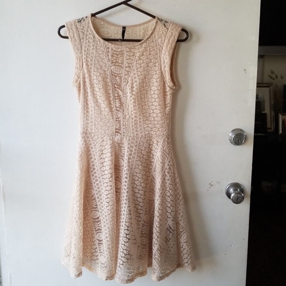 Cute nude lace dress